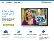 Tablet Screenshot of ezdirectmail.com